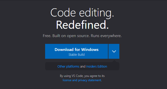 Microsoft Visual Studio Code ホームページ