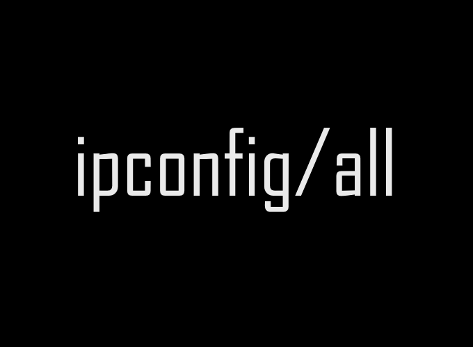 ipconfig/all コマンド