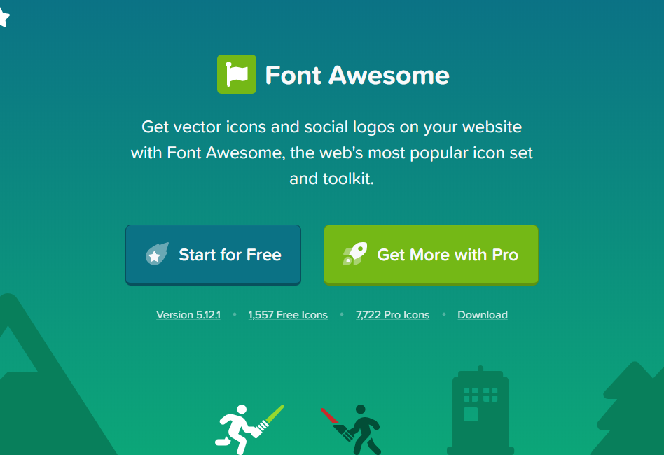 Font Awesome ホームページ