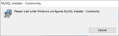 MySQLのインストールを実行